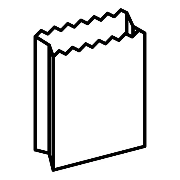 Papír zsák és kenyér design — Stock Vector