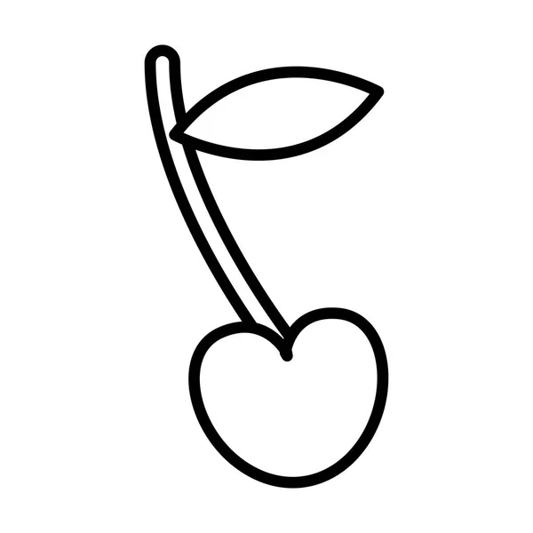 Kirschfrucht-Ikone — Stockvektor