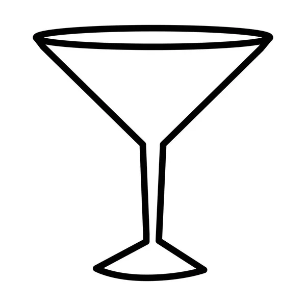 Ikona koktejlového skla — Stockový vektor