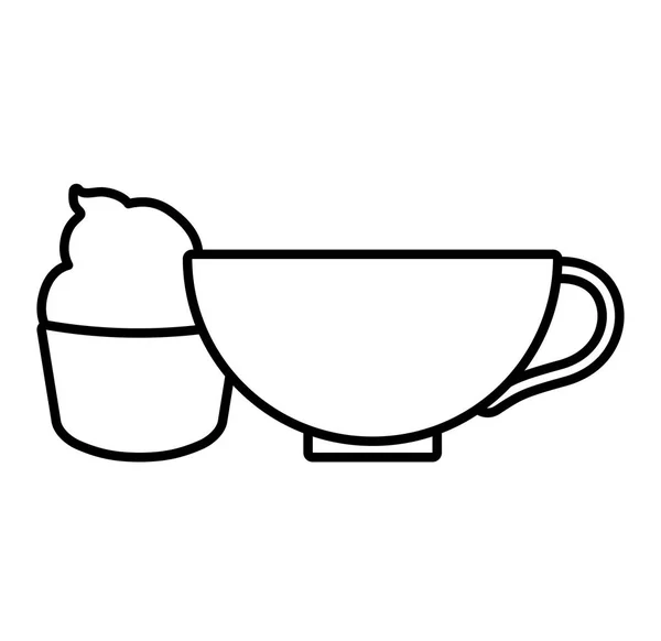 Σχεδιασμός κούπα καφέ — Διανυσματικό Αρχείο