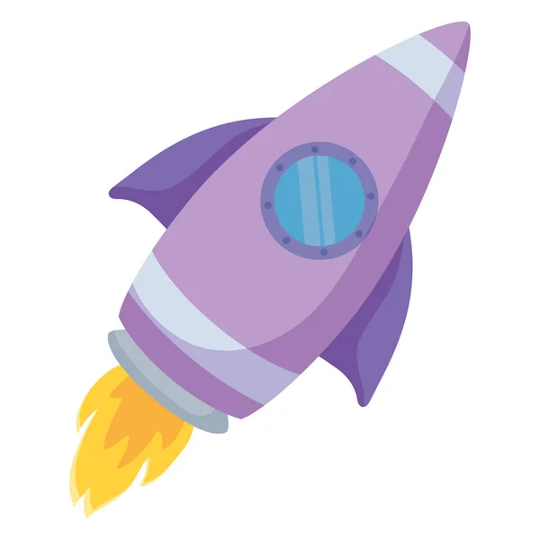 Raumfahrt-Rakete — Stockvektor