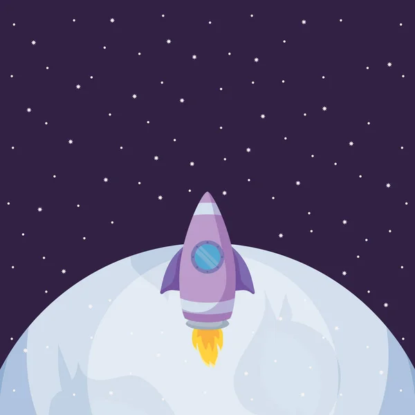 Rocket space-ontwerp — Stockvector