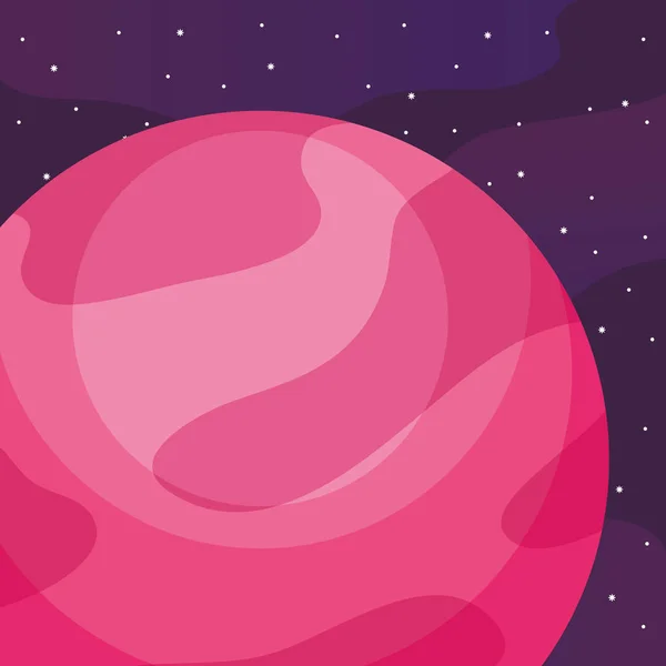 Diseño de planetas espaciales — Vector de stock