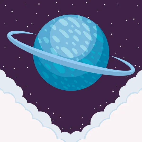 Διαστημικό σχέδιο πλανήτες — Διανυσματικό Αρχείο