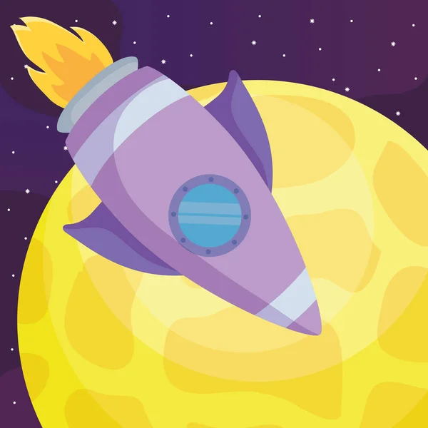 Rocket space design — Stock vektor