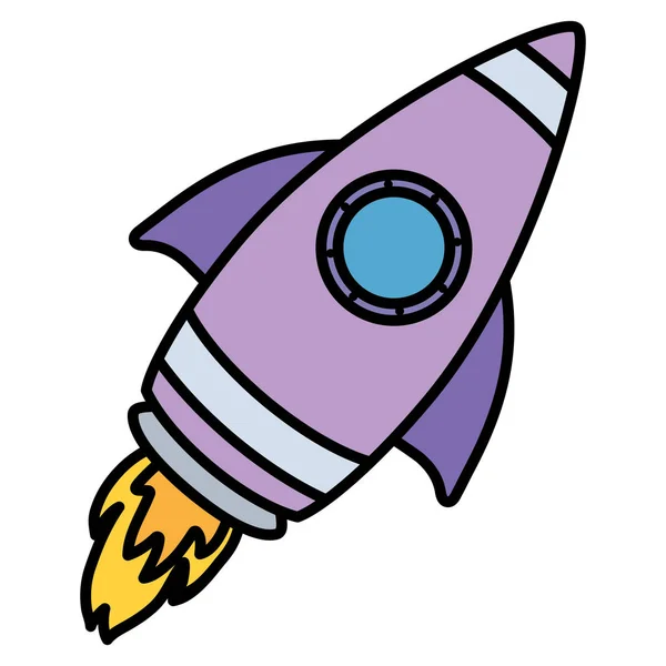 Diseño del espacio cohete — Vector de stock