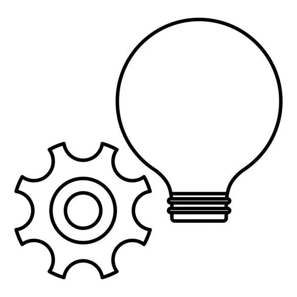 Konstrukce žárovky — Stockový vektor