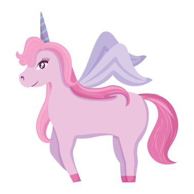 Şirin tek boynuzlu at tasarım