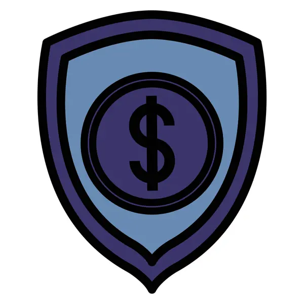 Shield icon image — Stock Vector