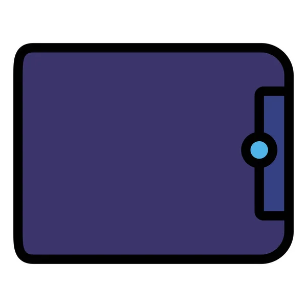 Portemonnee pictogram afbeelding — Stockvector