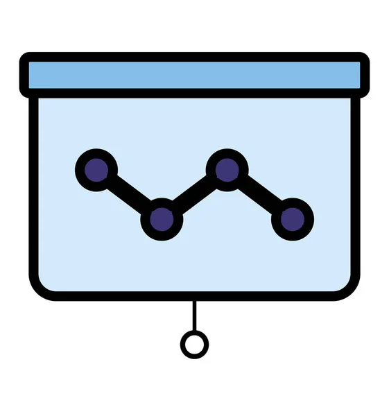 Ícone da placa de apresentação — Vetor de Stock