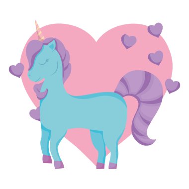 Şirin tek boynuzlu at tasarım