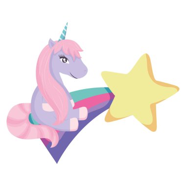 Şirin tek boynuzlu at tasarım