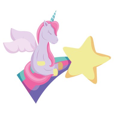 Şirin tek boynuzlu at tasarım