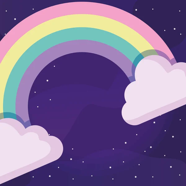 云和彩虹设计 — 图库矢量图片