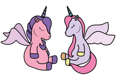 Şirin tek boynuzlu at tasarım