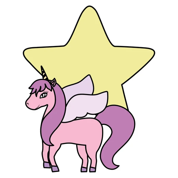 Design mignon licorne — Image vectorielle