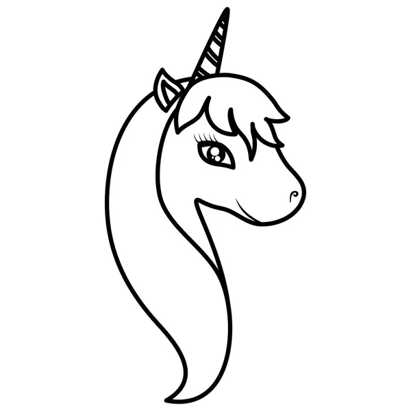Lindo diseño de unicornio — Archivo Imágenes Vectoriales