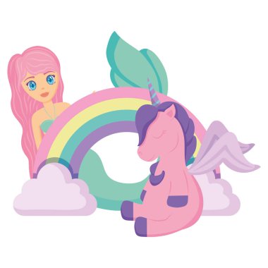 Gökkuşağı ve tek boynuzlu at Tasarım