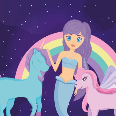 Gökkuşağı ve tek boynuzlu at Tasarım