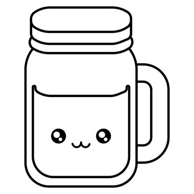 şirin içecek kavanoz kawaii karakter