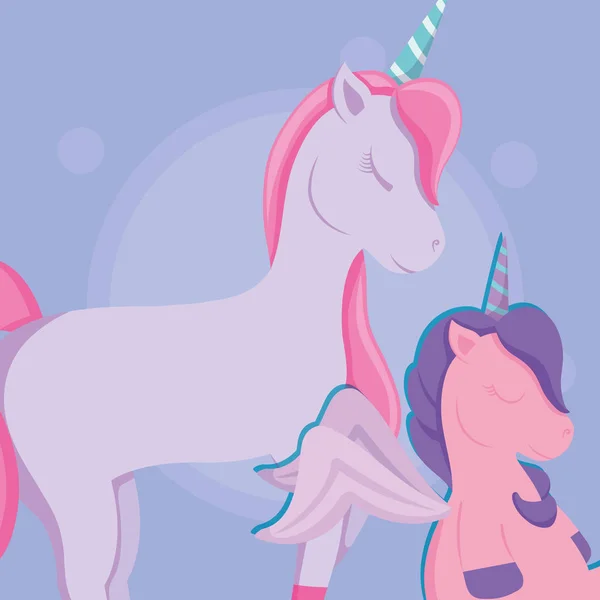 Cute unicorn design — Stock Vector