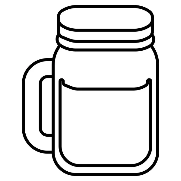 Lindo icono del frasco de bebida — Archivo Imágenes Vectoriales