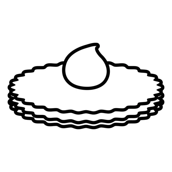 Galleta dulce y deliciosa — Vector de stock