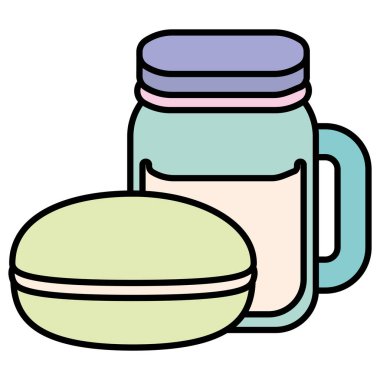 şirin içecek kavanoz şeker ile