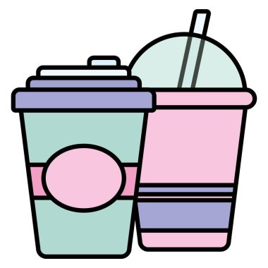 saman ile plastik bardak