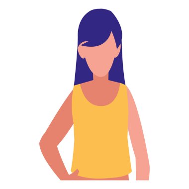 güzel ve genç kadın karakter