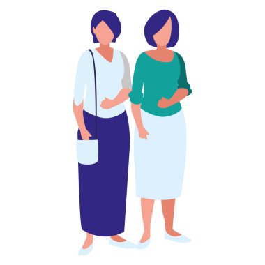 Kız Avatarlar karakter çift