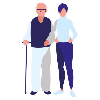 kızı karakterlerle şirin dede