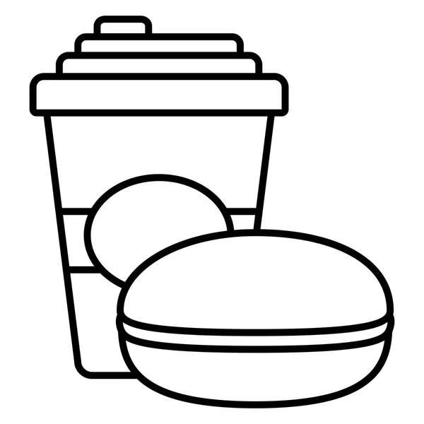 お菓子のプラスチック カップ容器 — ストックベクタ