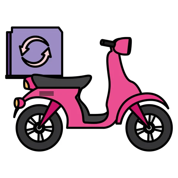 Icono de la motocicleta imagen — Vector de stock