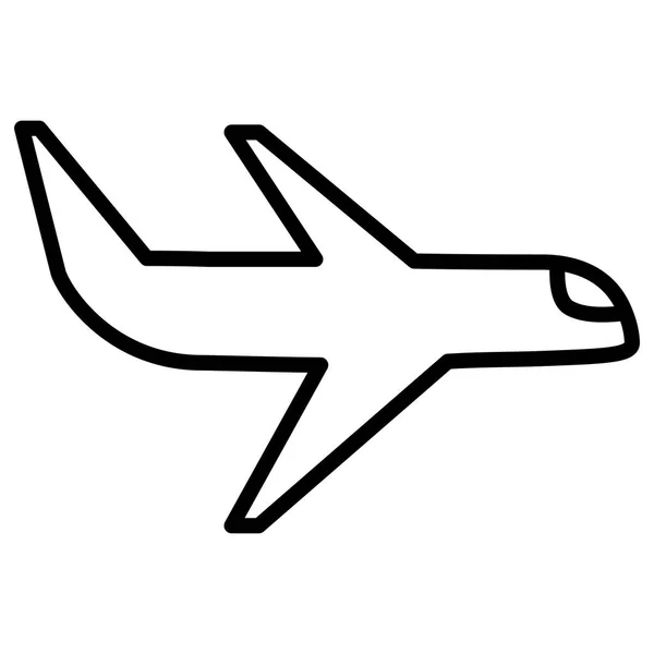 Imagen icono de avión — Vector de stock