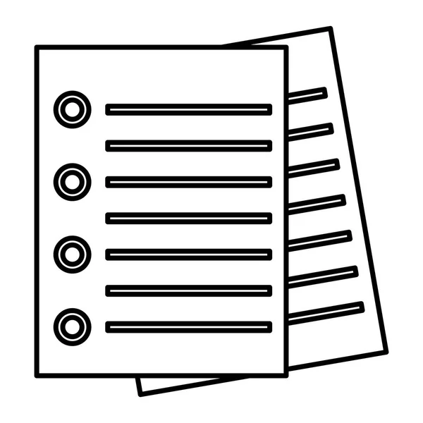 Symbolbild der Checkliste — Stockvektor