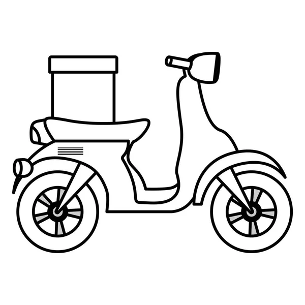 Icône de moto image — Image vectorielle