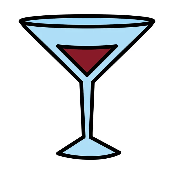 Ikona koktejlového skla — Stockový vektor
