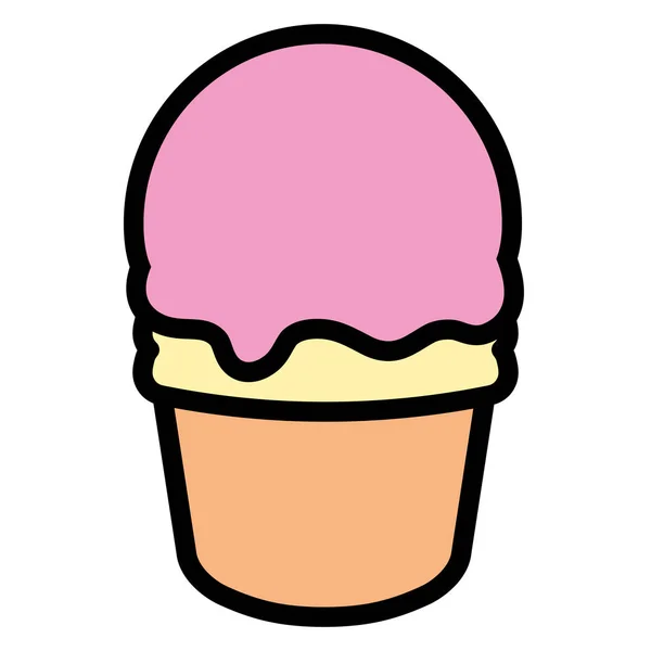 Diseño de helado — Vector de stock