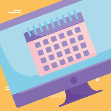 Bilgisayar ve takvim tasarımı