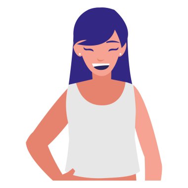 güzel ve genç kadın karakter