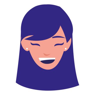 güzel bir kadın baş avatar karakter