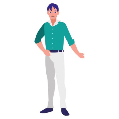 genç adam avatar karakter