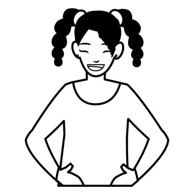 Güzel küçük kız karakter