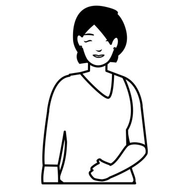 güzel ve genç kadın karakter