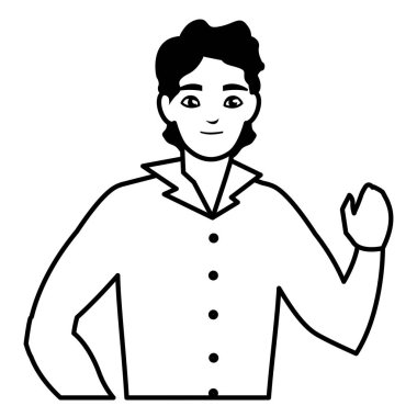 genç adam avatar karakter