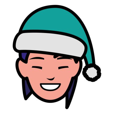 güzel bir kadın baş kış şapka ile