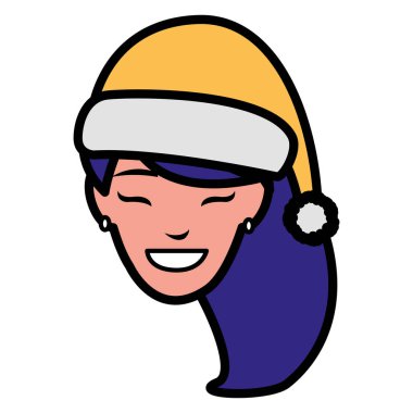 güzel bir kadın baş kış şapka ile