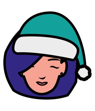 güzel bir kadın baş kış şapka ile